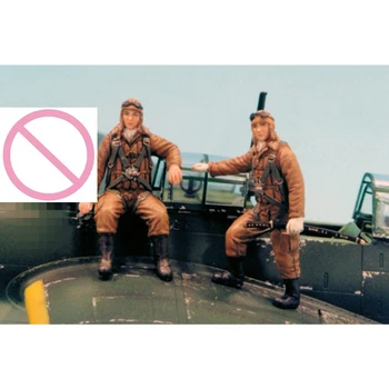 1/48 Mõõtkavas Vaik Sõdur Joonis Mudeli Komplekt modelleerimine hävituslendur 2 Inimest, Kokku panemata Värvimata DIY Mänguasjad