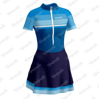wyndymilla Meeskond Naiste Triatloni Skinsuit Jalgrattasõit Jersey Lühike kleit Bike MTB Kombekas sport seelikud Naine Maillot Ropa Ciclismo