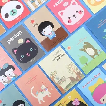 10 Tk/palju Loomingulist korea Mini Sülearvuti Cartoon Kaasaskantav väiksel Kawaii Õpilased Kirjatarvete Kingitused Lastele Auhindu Tarvikud