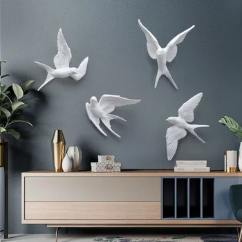 Vaik Linnud Loominguline Seina 3d Kleebis elutuba Loomade Figuriin Seina Murals tv Seina Taustal Dekoratiivsed Home Decor Linnud
