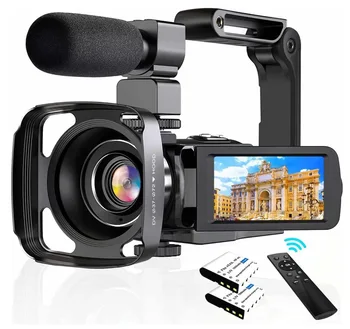 4K Digitaalse Kaamera 56MP 3,0 tolli IPS Puutetundlik Ekraan 270 ° Pööratav kõrglahutusega Digitaalne Kaamera, Wifi, Mikrofoniga Diktofon