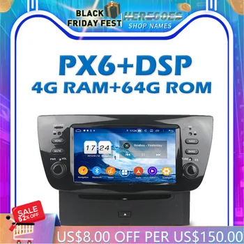 PX6 Auto DVD Mängija DSP IPS, Android 10.0 4GB + 64G ROM-GPS Google ' i Kaardil RDS-Raadio, Wifi, Bluetooth 5.0 Fiat DOBLO 2010 2013 2014