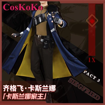 CosKoKo Siegfried Kaslana Cosplay Anime Mäng Honkai Mõju 3. Kostüüm Mood Ilus Combat Uniform Meeste Rolli Mängida Riided