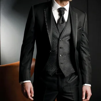 viimane mantel pant designs Meeste Ülikonnad Peigmees Tuxedos Pulma-Ülikond Õhtu Pool 2023 Jakk, Püksid, Vest Meeste Pintsak kostüüm homme