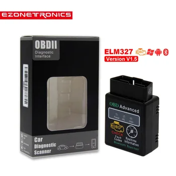 UUS Mini OBD2 ELM327 Bluetooth-V1.5 Auto Diagnostika Tööriist Skanner ELM327 OBDII Adapter Auto Skanner-Koodi Lugeja Android Pöördemoment