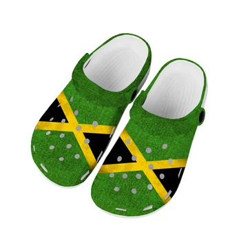 Jamaica Lipu Kodu Puukingad Kohandatud Vee Meeste Kingad Naiste Teismeline Jamaica Kinga Aed Valguda Hingav Beach Auk Sussid