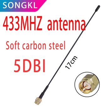 433 Mhz Antenn 5dbi Sma Male Plug Connector Sirge 433MHz süsinikterasest bendable Antenn LORA LORAWAN 433 asjade interneti antena