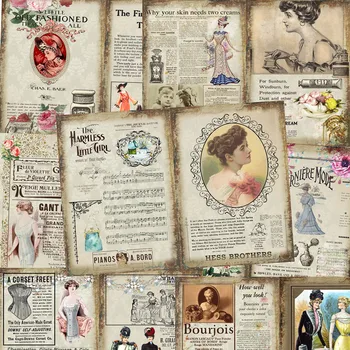 8Pcs/Pack Vintage Victoria Naiste Kleebis DIY Käsitöö Scrapbooking Album Junk Teataja Dekoratiivsed Kleebised