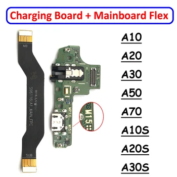 USB-Kiire Laadimine Laadija Peamine Emaplaadi Flex Kaabel Samsung A10S A20S A21S A30S A50S A31 A41 A51 A71 Dock Connector Board