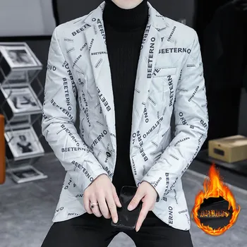 2023 Kõrge Kvaliteedi Moe Uus Ülikond Meeste Ilus Mantel Väike Ülikond Meeste Slim-korea, Meeste Talvel Paksenenud Ühe Lääne Trend Mantel