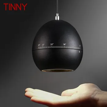 TINNY Moodne Must Ripats Lamp LED Reguleeritav Fookuskaugus Loominguline Disain Öö Rippuvad Tuli Koju Magamistuba