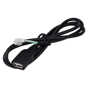 USB-Adapter ABS Vahend 1tk 4Pin Must Pistik Raadio Stereo Praktiline Asendamine Kasulik Vastupidav Kõrge Kvaliteediga Osa