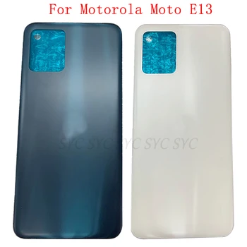 Patarei Kaane Taga Uks Juhul Eluaseme Motorola Moto E13 tagakaane Logo Parandus Osad