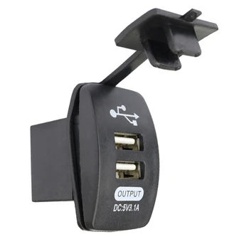 3.1 12-24V LED Universaalne Auto Veekindel Dual USB-Port Pesa väljund Mootorratta Auto Auto MAASTUR, Telkimine