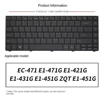 asendada Sobiks Acer EÜ-471 E1-471G E1-421G E1-431G E1-451G ZQT Sülearvuti klaviatuur