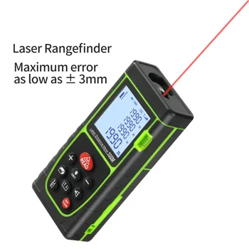 Laser Distance Meter 40M 60M 80 MILJONIT 100M Rangefinder Lindi Range Finder Ehitada Mõõta Seadme Valitseja Test Tool