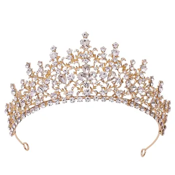 Barokk mood Rhinestone Juuksed Crown Naised, Tüdrukud Peakatet Pruudi Pulmas Sünnipäeva Printsess Crown NA