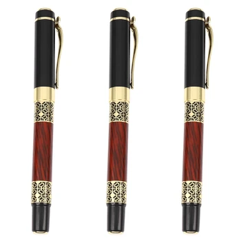 3X Hiina Klassikalise Roller Ball Pen Elegantne Kuldne Pastapliiats Office Äri Allkiri Õpilane Kingitus