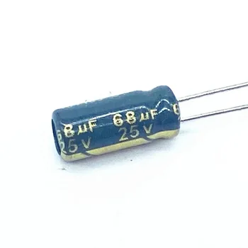 30pcs/25V palju 68UF Madal /kõrge Impedantsi sagedus alumiinium-elektrolüütkondensaatorid kondensaator suurus 5*11 68UF25V 20%