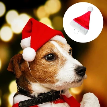 Jõulud Väikesed Palus Jõuluvana Mütsi jaoks Lemmikloom-Koer, Kass Müts Häid Jõule Kaunistused Koju Üpp Noel Navidad head Uut Aastat Kingitused