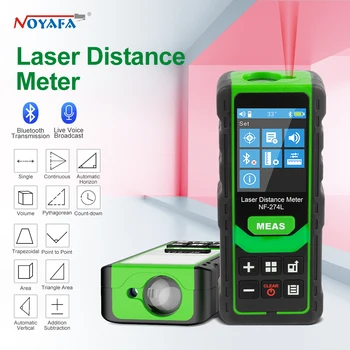 Noyafa Laser Distance Meter Roheline Laser Beam Rangefinder Suure Täpsusega Professionaalne Laser Arvesti Range Finder Meetme Seade, Tööriist