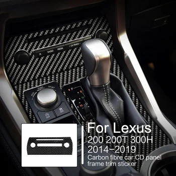 Sest Lexus NX 200 200T 300H 2014-2019 Carbon Fiber Auto CD-Paneeli Raami Decor Kleebis Decal Kate Sisekujundus Auto Interjööri Aksessuaarid