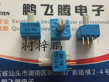 1TK Jaapan S-2130A 0-9/10 bitti pöörlevad kodeerimine dial-kood lüliti pöördvõrdeline kood 4:1 pin seisukoht käepide