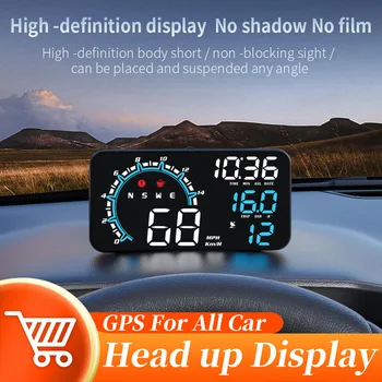 GPS Auto Spidomeeter HUD Head up Display Kiiruse KMH MPH Koos Meeldetuletuse Helisignaali Auto Elektroonika Tarvikud, pardal Arvuti, Auto