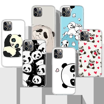 Cartoon Armas Panda Bear Pehmest Silikoonist Telefoni Puhul Apple iPhone 11 12 Mini 14 15 Ultra 13 Pro XR X XS Max 7 Plus +8 6S SE Cove