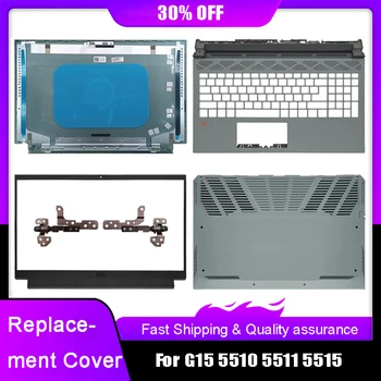Uus Laptop, LCD-Tagasi Ülemine Kate Dell G15 5510 5511 5515 Seeria Eesmise Puutetundlikku Palmrest Ülemine Alumine Juhul Hinged Tagumine Kaas Roheline