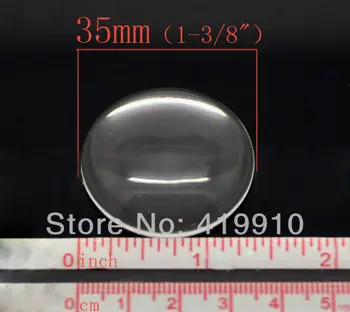 Tasuta Kohaletoimetamine-5tk Ring Klaasist Kuppel Korter Tagasi 35mm jaoks Sahtel Ripats kuulu Klaasist Käsitööd DIY M0085