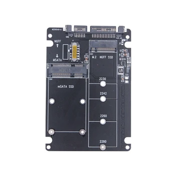 M. 2 Solid-State SSD Sata3, Et Ngff Msata Serial Adapter Kaardi Kahesuguse kasutusega 2-In-1 Vahetus