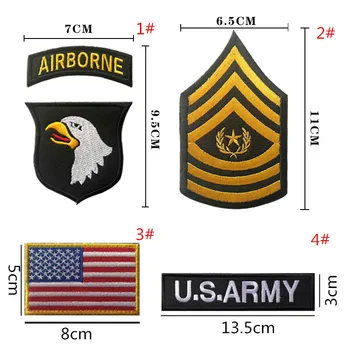 USA 101st Airborne Rünnak Rajoonile Sõjalise Plaastrid erijõudude Taktikaline Armband Seljakott Plaaster Decal Kleebis