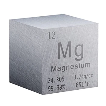 1 Tolline Magneesiumi Kuubik Metallist Sobivad Elemendid Kogud Lab Eksperiment Materjal