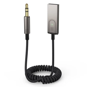 Auto Bluetooth-Aux-Adapter-USB-3,5 Mees Jack Car Audio Aux Audio Kõne Navigatsiooni-Conversion Cable 0,3 M-1,5 M