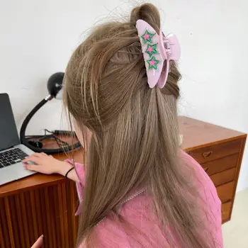 Korea INS Y2K Magusad Tüdrukud Tähed Headdress iga Päev Elegantne Loominguline Suur Hairgrips Mood Unikaalne Suvel Hobusesaba Omanik