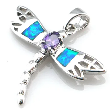 Hot müük fashion blue opal ripats dragonfly ripats nekclace naistele