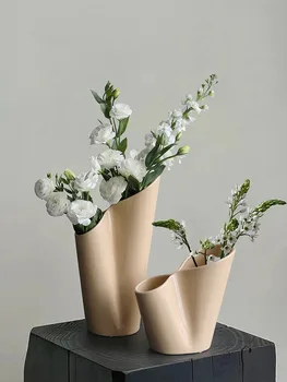 Euroopa Stiilis Keraamiline Vaas Loominguline Laua Kaunistamiseks Art Modern lillevaasid Disain Põhjamaade elutuba Geomeetriline Decor deco