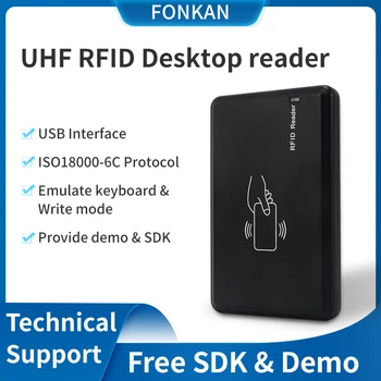 FONKAN USB-UHF RFID Lugeja ja Kirjutaja 865Mhz~868Mhz täiesti inglise SDK demo tarkvara kasutusjuhend lähtekoodi