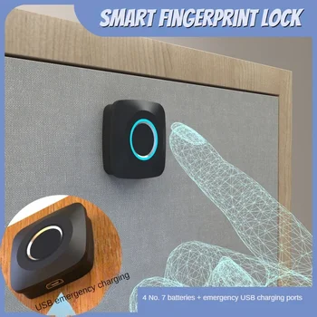 Sõrmejälje-Lukk Smart Kapp Biomeetrilised Lukud Võtmeta Mööbel Sahtel Garderoob Sõrmejälje Lukud Sahtlitega Kapp Anti-theft