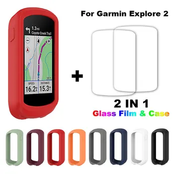 Cyclocomputer karpi Eest Garmin Uurida 2 Silikoon GPS Bike Jalgratta Arvuti Ekraani Kaitse Cover Klaas film