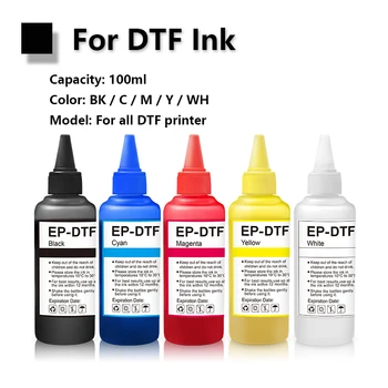 100ml DTF tint Epson L800 L805 DX5 DX7 XP600 I3200 I4720 I5113 jaoks DTF transfer film DTF Film printer ( 6 Valikut )