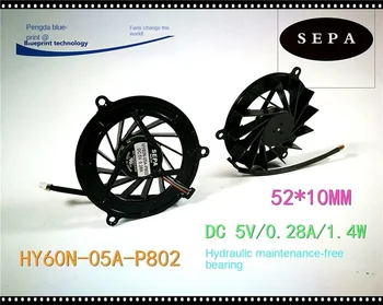 SEPA HY60N-05A-P802 5V 5210 5.2 cm Sülearvuti Heitgaasi Turbiini Frameless jahutusventilaator