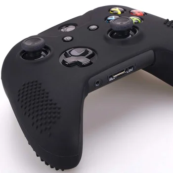Naastrehvid Silikoon Kate Naha puhul Microsoft Xbox Üks X & Xbox Üks S Kontroller × 1 Pro Pöidla Haaratsid 8 Tükki(Must)