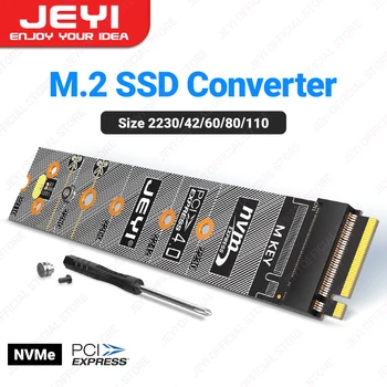JEYI M. 2 NVMe SATA Kaitse PCB Pardal Converter PCIe 4.0 Solid State Drive Protector Adapteri Tugi 2280 Pikendada, et 22110
