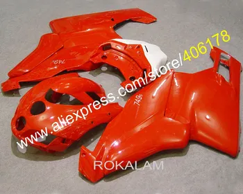 Uusim Voolundi Jaoks Ducati 749 999 05-06 749/999 2005-2006 Punane Valge Mootorratta Fairings Komplekt (Injection Molding)