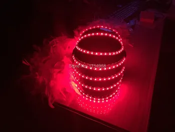 Tasuta Kohaletoimetamine led 7 värvi kiivrid Kryoman robot Vilkuv Riba KTV sobib kiiver Juhul külmutatud Partei Asjade sünnipäevaks