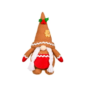 1TK Khaki Piparkoogid Mees Jõulud Palus Kudumise Näota Gnome Kodu Kingitused, Kaunistused Naine
