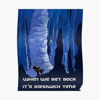 See On Sandwich Ajal Sügav Rock Galaktika Plakat Tuba Vintage Home Naljakas Teenetemärgi Kaasaegne Prindi Seina Pannoo Kunst Maali Raamita