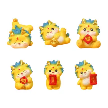 Hiina Uus Aasta-Draakon Figuriin, Spring Festival Decor, Armas Mini Suveniirid Ornament Dragon Skulptuur Kontori Kaunistamiseks
